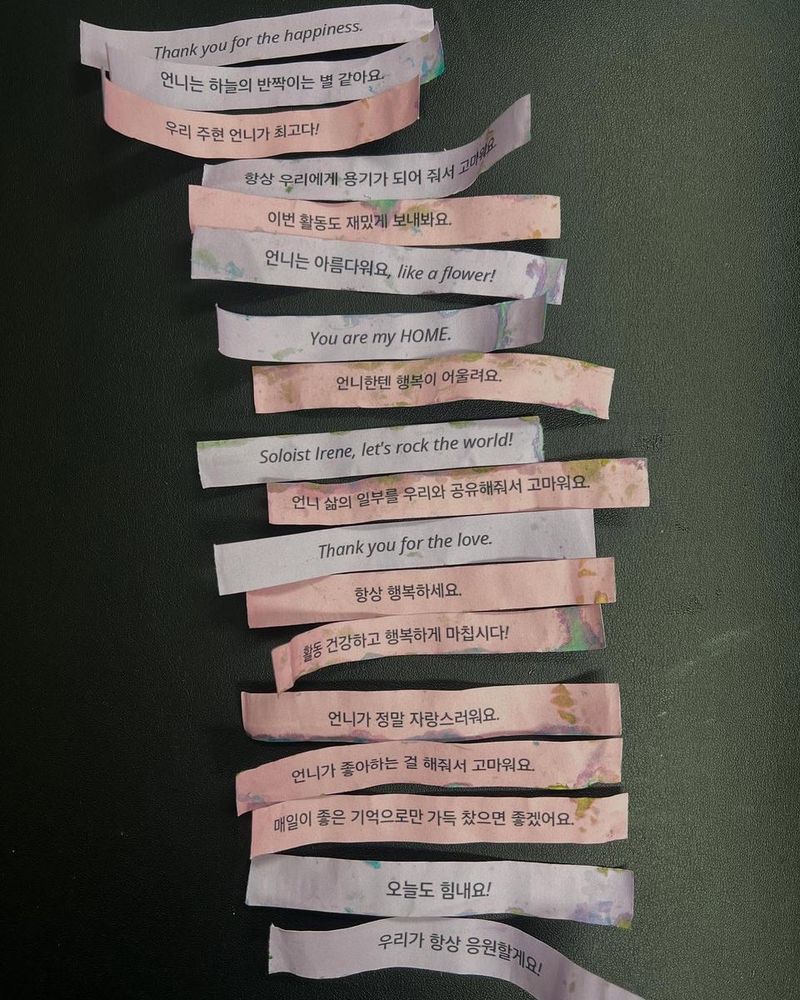 “하늘의 별처럼 빛난다”…아이린, 응원의 메시지→따스한 여운 / 걸그룹 레드벨벳 아이린 배주현 인스타그램