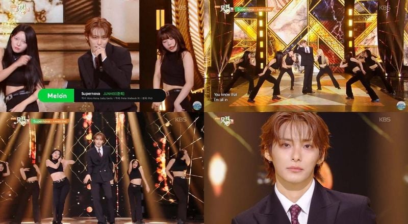 “준희, ‘뮤직뱅크’에서 터진 관능”…‘Supernova’ 무대→치명적 매력 폭발 / KBS2