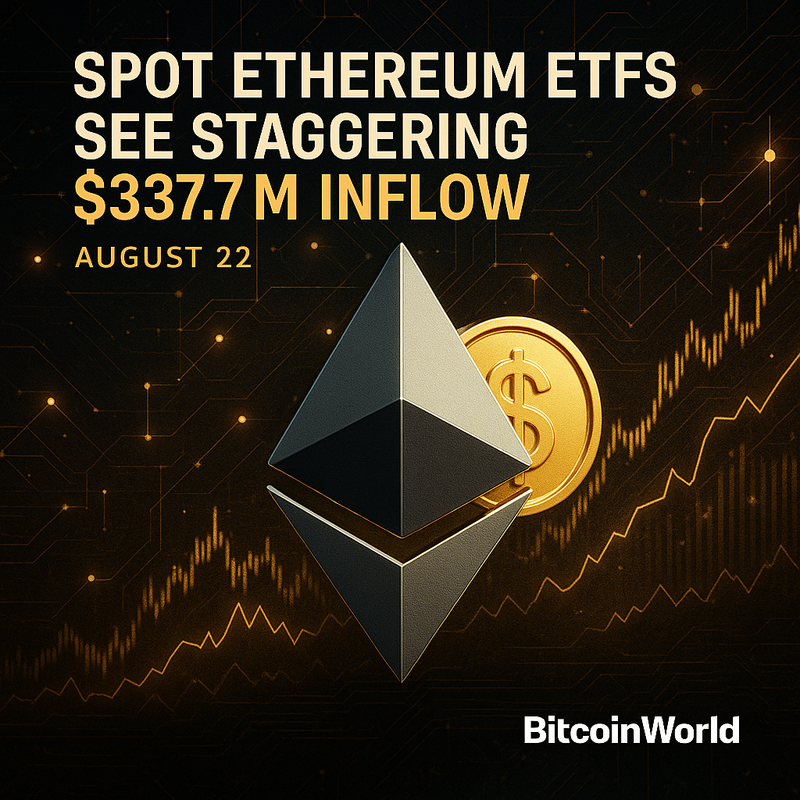 스팟 이더리움 ETF, 하루 만에 3억3천770만 달러 자금 유입