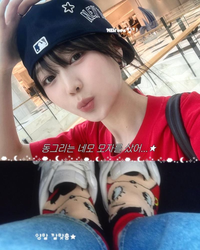“네모 모자, 네모 안경 구입한 동그라미”…류수정, 쿨한 취향→여름 청춘 감성 폭발 / 걸그룹 러블리즈 류수정 인스타그램