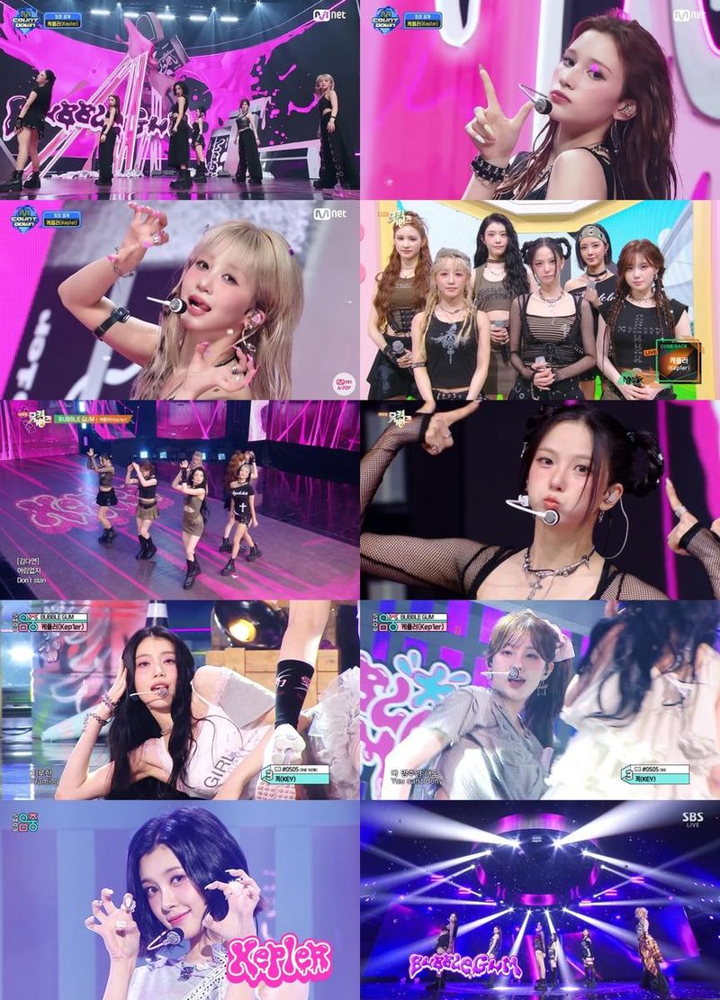 케플러, ‘BUBBLE GUM’ 무대서 악동 서머퀸 변신→글로벌 팬심 흔들다