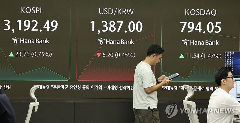 코스피 3,190선 돌파…파월 연준 의장 비둘기 발언에 장초반 강세
