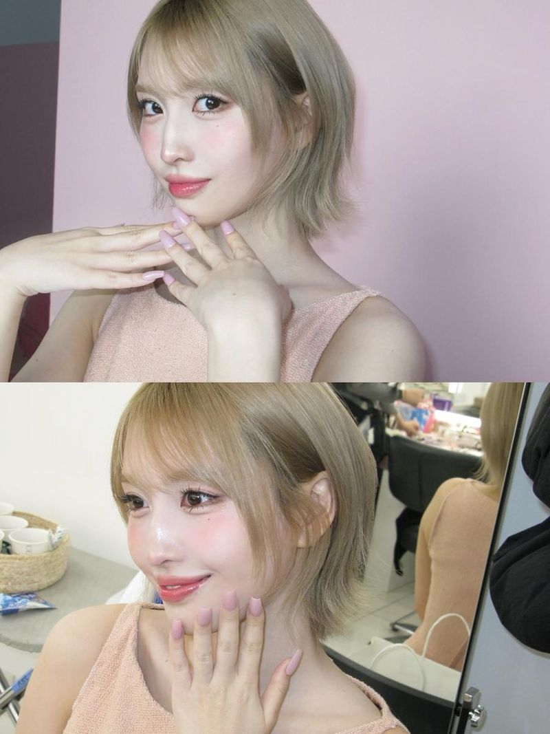 “부드럽게 빛나는 오후”…모모, 단발 헤어→청초 여름 미소 / 걸그룹 트와이스 모모 인스타그램