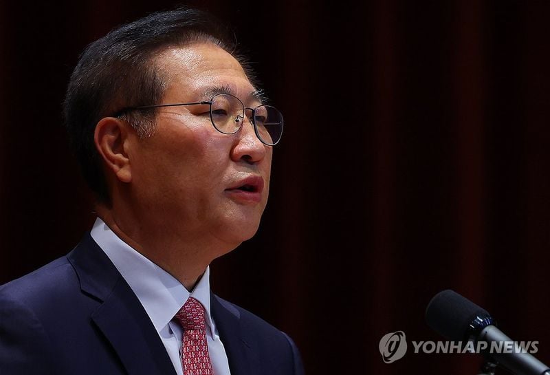 박성재 법무부 장관이 5일 정부과천청사 법무부에서 열린 이임식에서 이임사를 하고 있다. 2025.6.5 / 연합뉴스