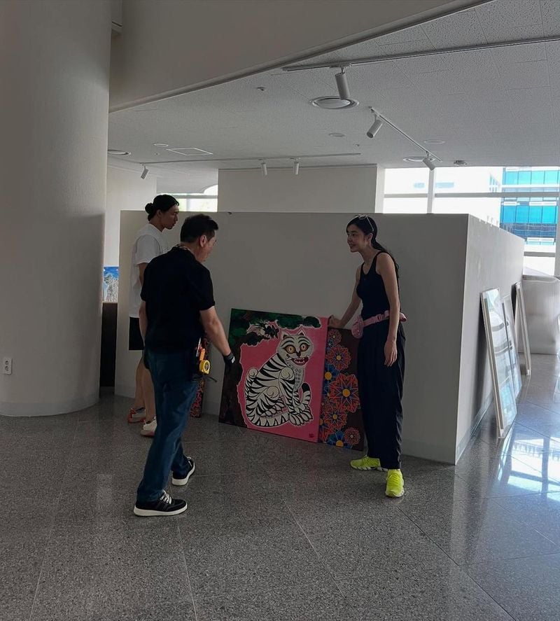 “시간의 속도에 놀랐죠”…김규리, 설렘 가득→수묵비엔날레 준비 현장 / 배우 김규리 인스타그램
