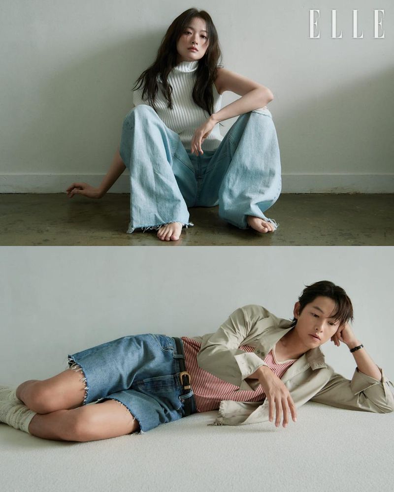 “케미스트리의 정점”…송중기·천우희, ‘엘르’ 화보서 청춘 감성 재해석→‘마이 유스’ 기대감 고조 / 엘르코리아