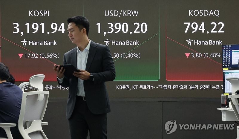 코스피 0.59% 하락 출발…미국 증시 조정·관세 협상 부재 영향