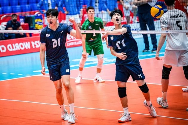 “역전패에도 16강 진출”…U-21 남자배구, 카자흐스탄전 승점 쌓아 / 연합뉴스