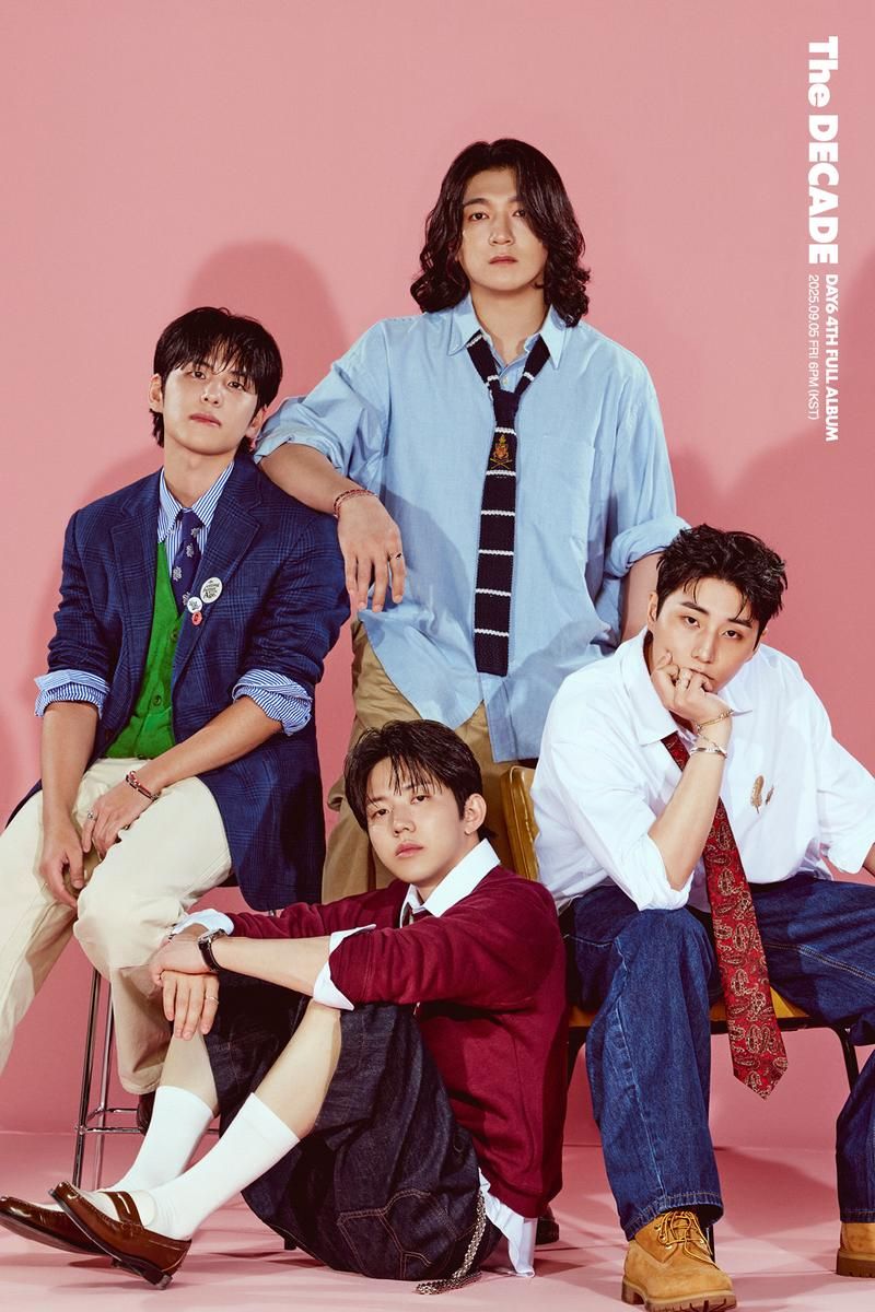 “DAY6, 10년의 음악이 빛난다”…‘The DECADE’로 밴드 역사의 정점→팬들 설렘 고조 / JYP엔터테인먼트