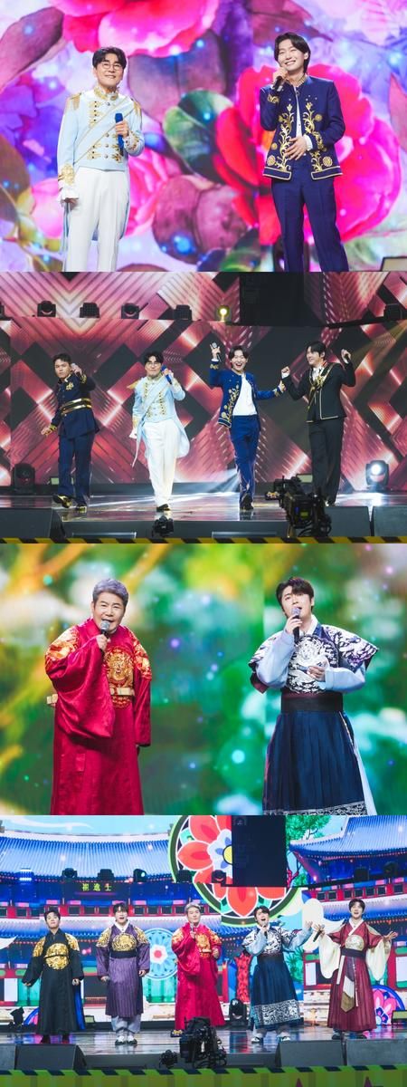 “트롯 황제의 만남”…조항조·김용빈, ‘사랑의 콜센타-세븐스타즈’ 듀엣 무대→팬심 폭발 / TV CHOSUN