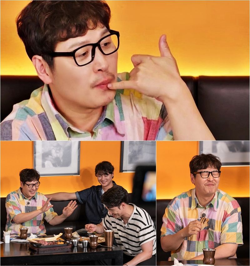“현타 온 눈속임 먹방”…김풍·핸썸가이즈, ‘소다팝’ 포즈→폭소 유발 / tvN
