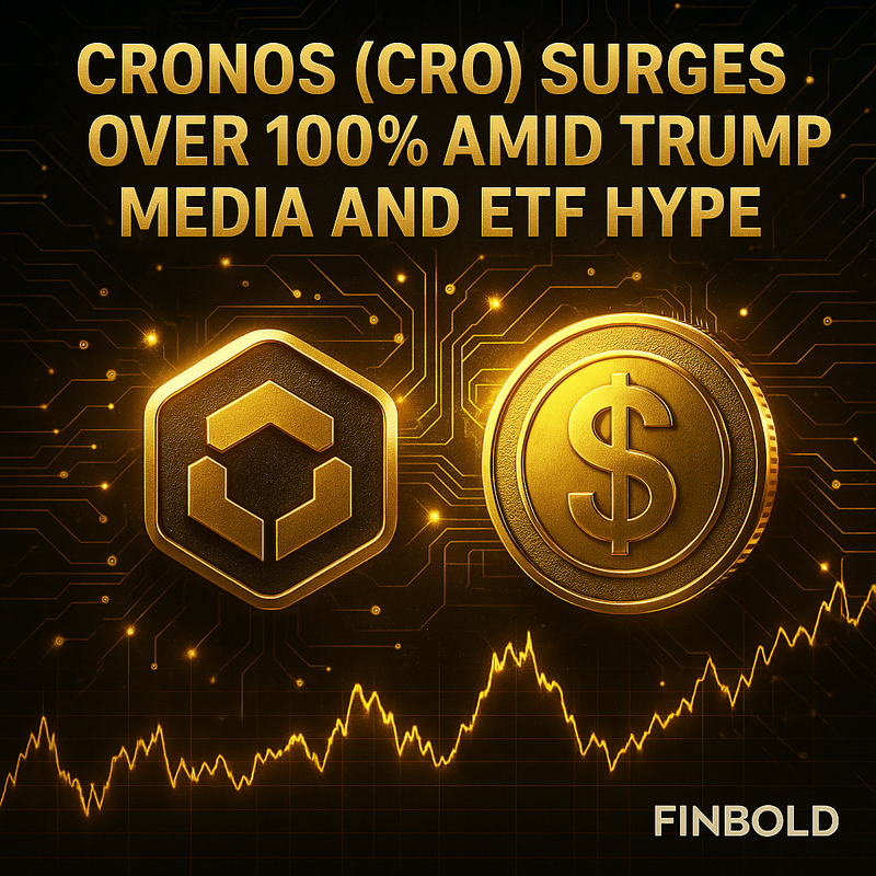크로노스(CRO), 트럼프 미디어 연계와 ETF 기대 속 100% 급등