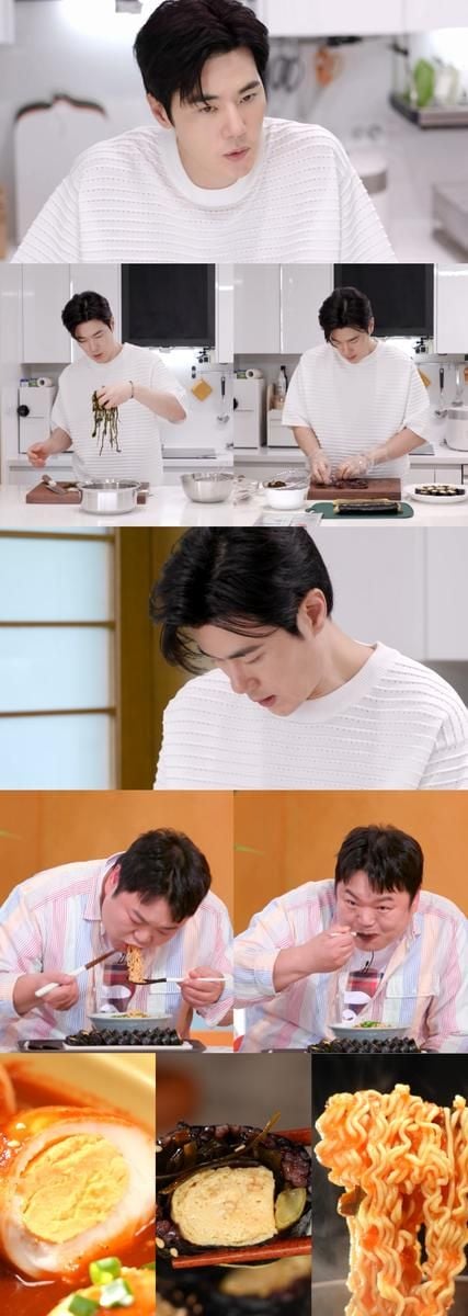 “김밥에 담긴 건강의 비밀”…김강우·고규필, ‘편스토랑’ 분식 먹방→시청자 기대 폭발 / KBS 2TV ‘신상출시 편스토랑’