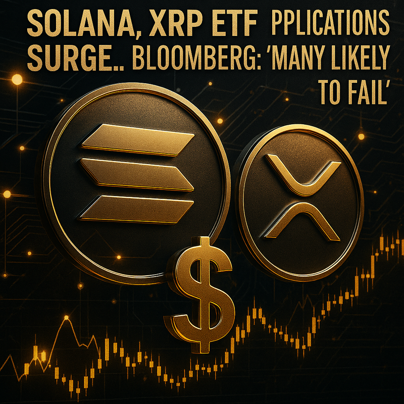 솔라나·리플 XRP ETF 신청 급증…블룸버그 “대다수 실패 가능성”