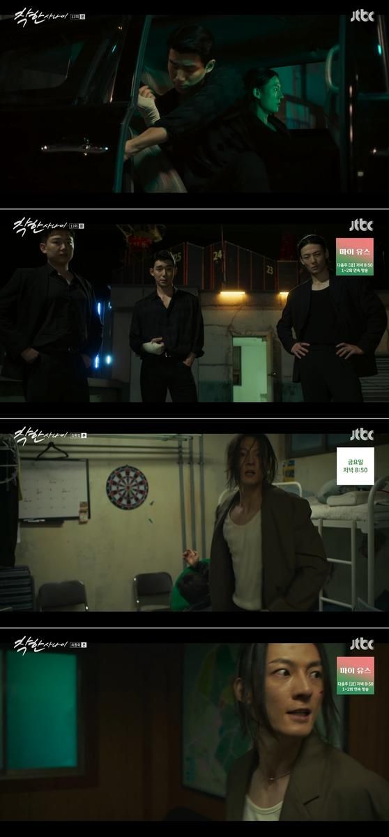 “눈빛만으로 압도했다”…강빈, ‘착한 사나이’서 카리스마 액션→혼신의 감정 연기 / JTBC