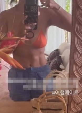 엄정화, 비키니로 완성된 황홀한 순간