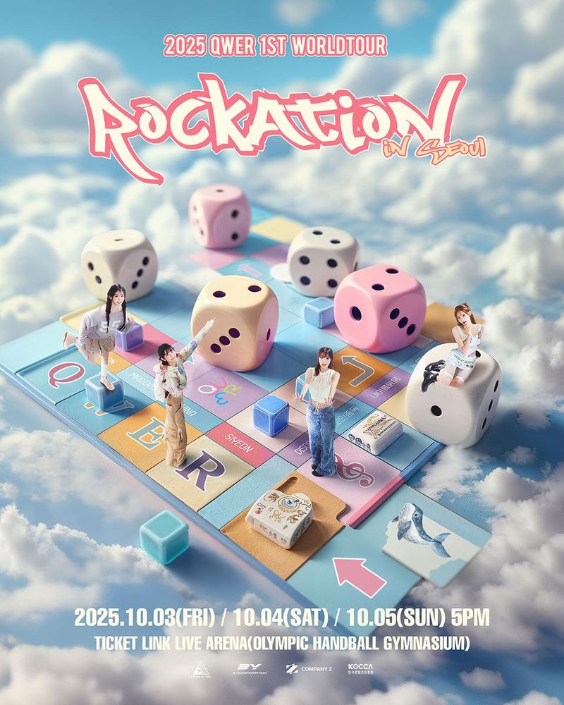 “QWER 월드투어로 글로벌 팬심 강타”…‘ROCKATION’ 경쾌 퍼포먼스→서울서 첫 문 연다 / 타마고 프로덕션