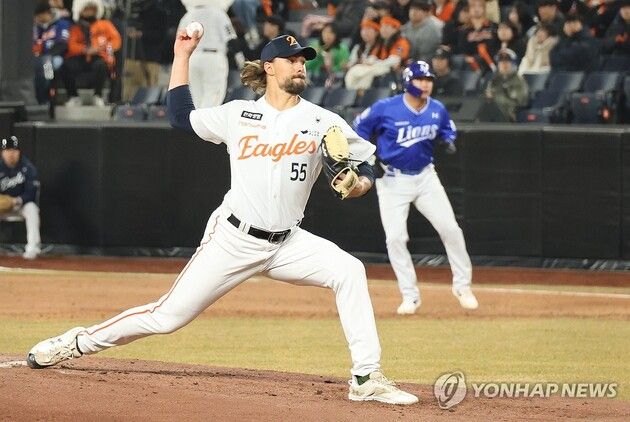 “삼성에 약한 와이스”…한화, 올 시즌 삼성전서 3패 기록 / 연합뉴스