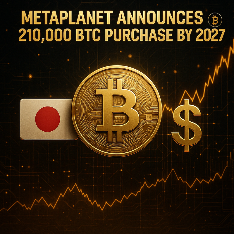 메타플래닛, 2027년까지 21만 BTC 매입 선언