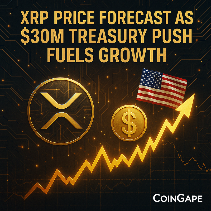 리플 XRP 3천만 달러 트레저리 유입…66% 랠리 전망