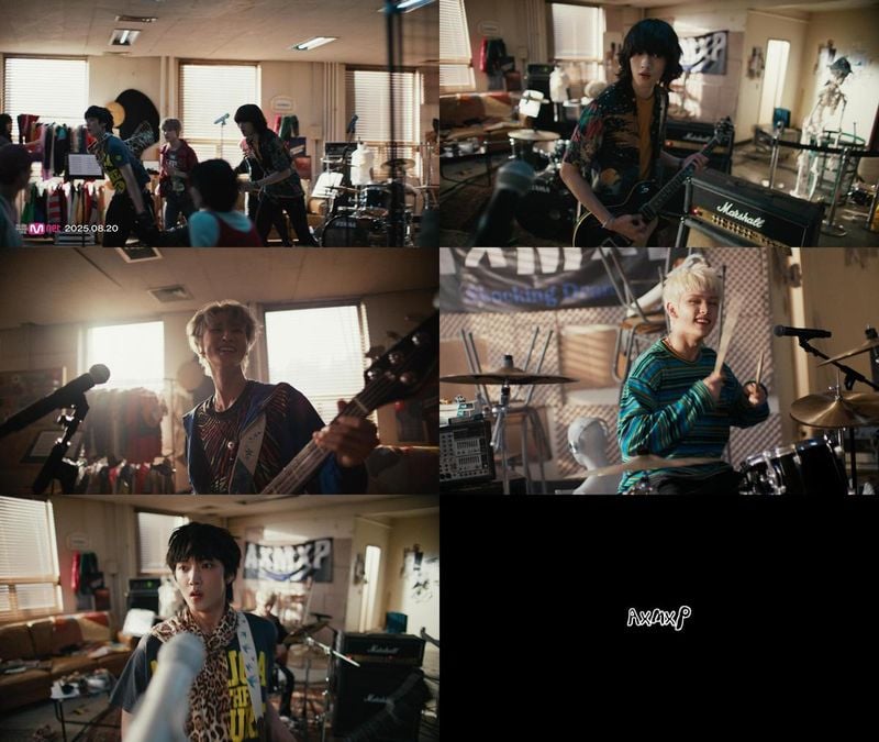 “펑크록에 담긴 반전”…AxMxP, ‘Shocking Drama’ MV 티저→데뷔 기대감 고조 / FNC엔터테인먼트