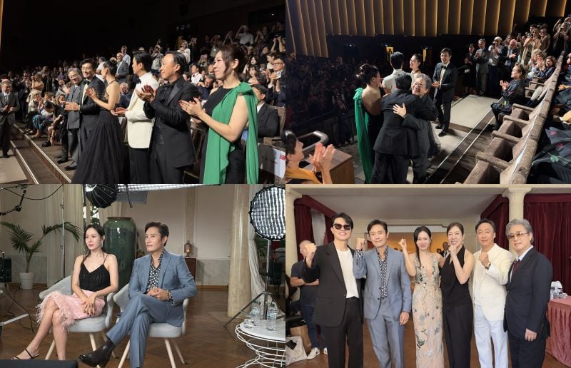 손예진 이병헌 주연 '어쩔수가없다' 베니스 영화제 현장 공개
