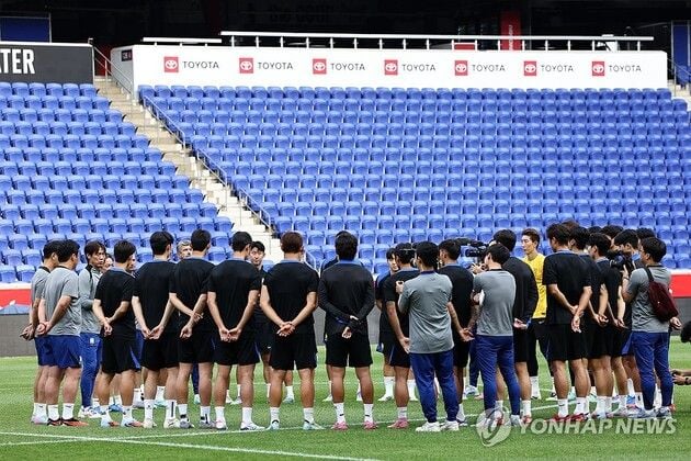 “첫 미국 평가전 담금질”…홍명보호, 뉴저지 공식 훈련 소화 / 연합뉴스