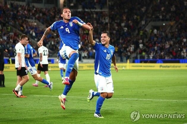 “후반 5골 폭발”…가투소, 이탈리아 대표팀 데뷔전 5-0 대승 / 연합뉴스