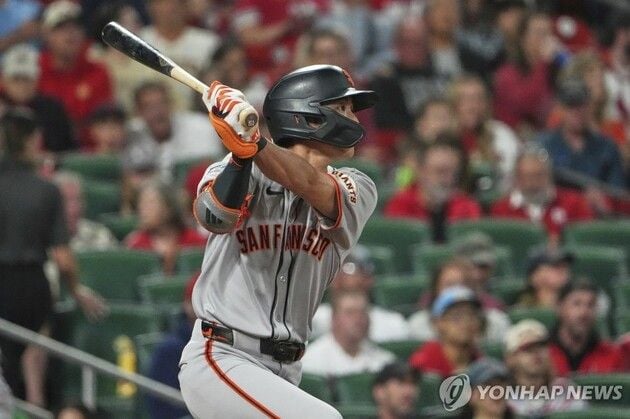 “시속 160㎞대 안타 3개”…이정후, 두 번째 4안타로 샌프란시스코 5연승 견인 / 연합뉴스