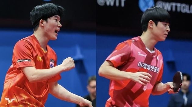 “15-17 듀스 혈투 끝 패배”…박규현-박강현, 알마티 복식 준결승 탈락 / 연합뉴스