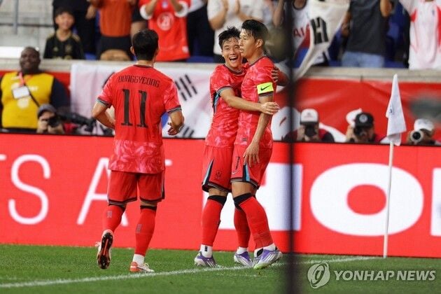 “손흥민 1골 1도움 빛났다”…대한민국, 미국 평가전 2-0 완승 / 연합뉴스