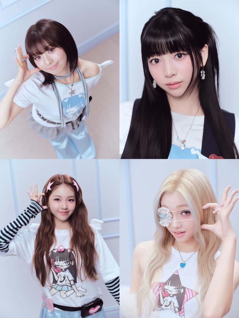 “유니스·허니웍스 만남”…‘모시모시♡’ 콘셉트 포토→러블리 시너지 예고 / F&F엔터테인먼트