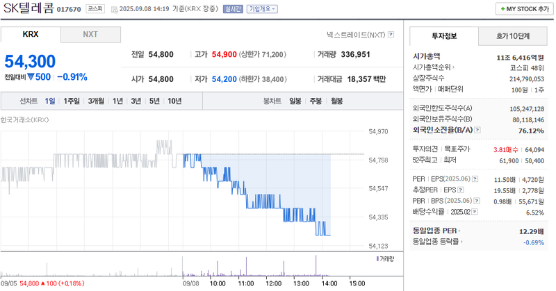 출처: 네이버페이증권 제공