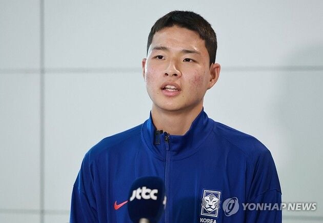 “17세 7개월 역대 최연소 득점”…김현오, U-20 대표팀 합류 패기 발휘 / 연합뉴스