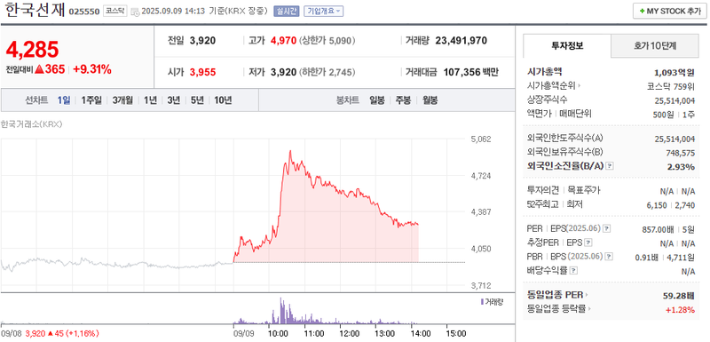 출처: 네이버페이증권 제공