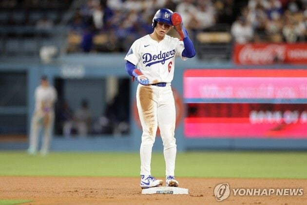 “13호 도루 성공”…김혜성, 볼넷 출루로 시즌 도루 추가 / 연합뉴스