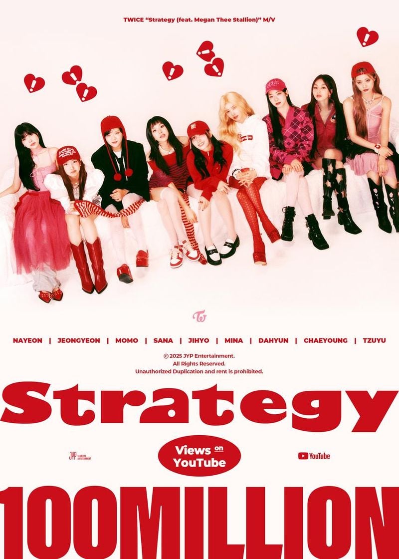 “트와이스, 25번째 1억뷰 신화”…‘Strategy’로 월드클래스 입지→글로벌 차트도 점령 / JYP엔터테인먼트