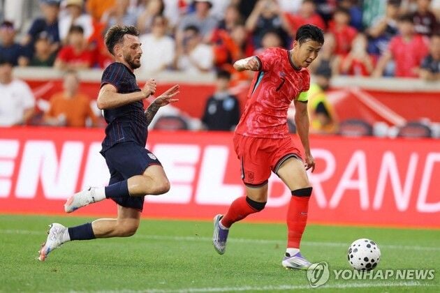 “왼발 동점골 폭발”…손흥민, 멕시코전 136경기 출전 기록 / 연합뉴스