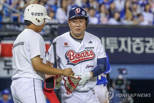 “타율 0.336 선두 질주”…양의지, 두산 조성환 감독대행 ‘타격왕 자격’ 극찬 / 연합뉴스