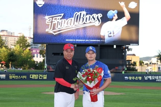 “KIA전마다 세이브 기록”…오승환, 광주 은퇴 투어 소감 밝혀 / 연합뉴스