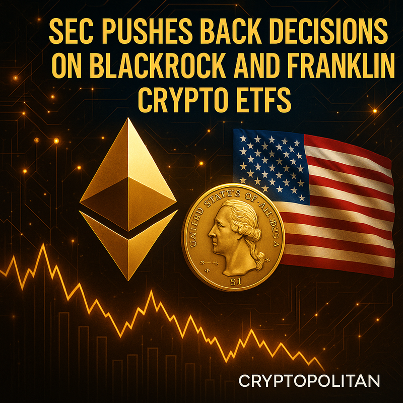 SEC, 블랙록·프랭클린 암호화폐 ETF 결정 연기