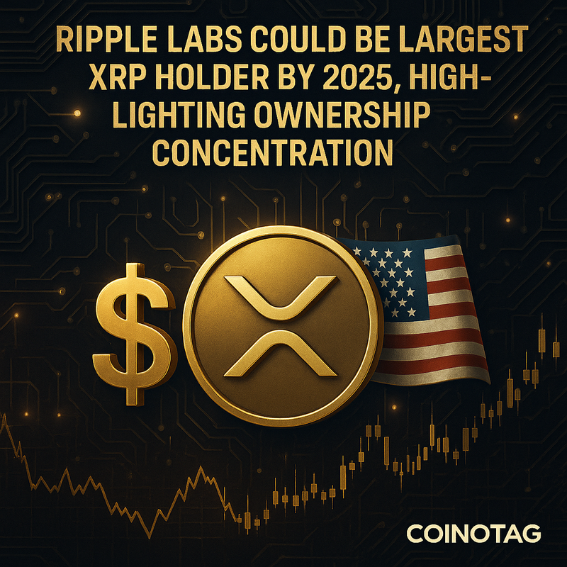 리플랩스, 2025년 최대 XRP 보유 주체로 부각…집중화 논란 고조
