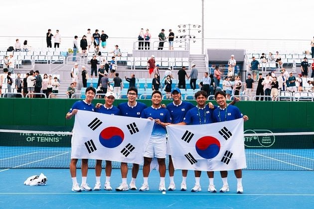 “극적인 역전승 완성”…정현·권순우, 데이비스컵 승리 주역 / 연합뉴스