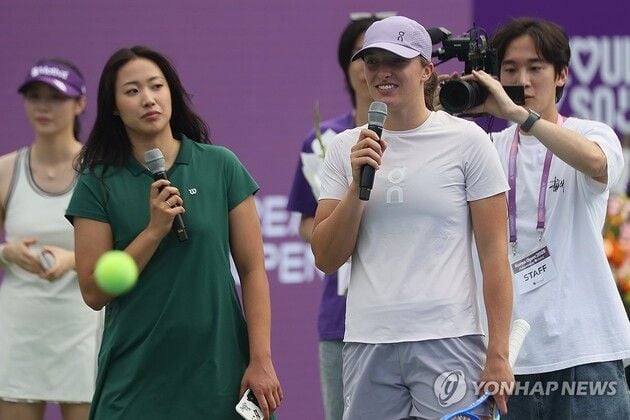 “88올림픽 코트 선다”…시비옹테크, 코리아오픈 2회전 대기 / 연합뉴스