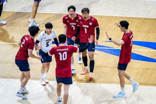 “프랑스에 블로킹 6점 허용”…남자배구대표팀, 세계선수권 첫 경기 0-3 패배 / 연합뉴스