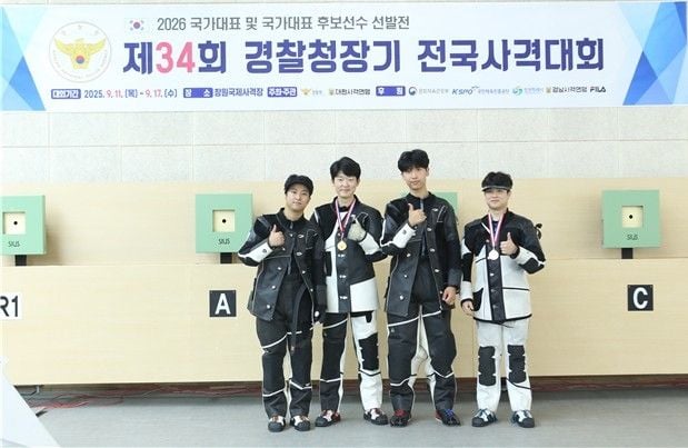 “593점 새역사”…정승우, 남자 50ｍ 소총 3자세서 한국신기록 / 연합뉴스