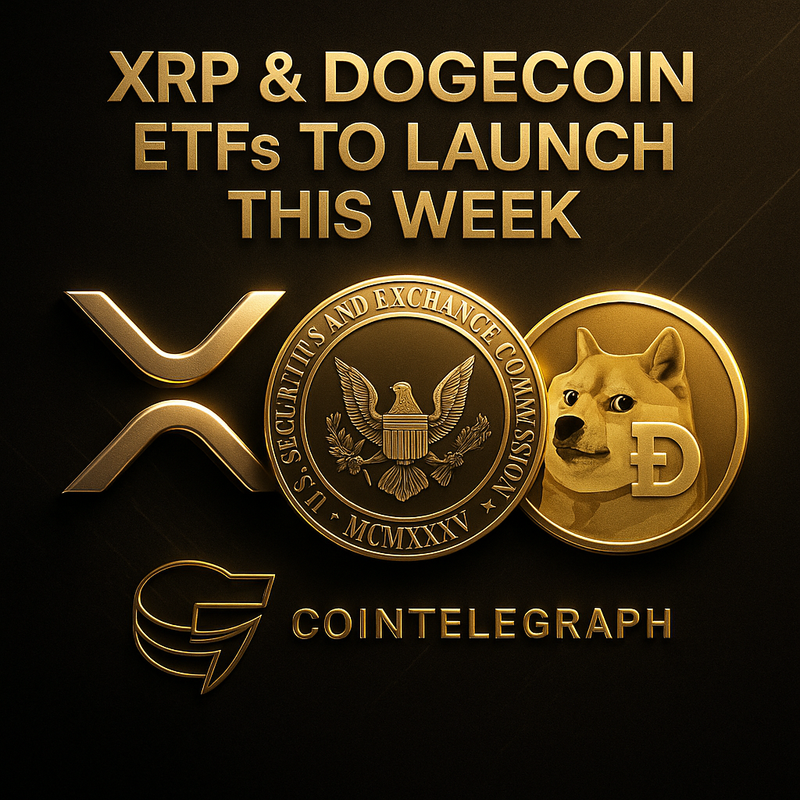 리플 XRP·도지코인 ETF 이번 주 출시 임박…SEC 75일 심사 통과