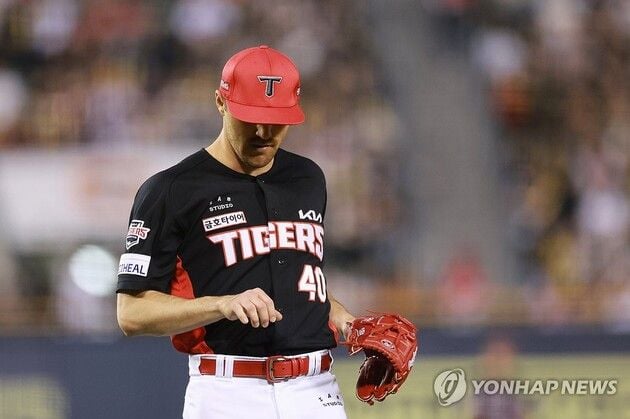 “팔 무거움 호소”…KIA 네일, 등판 연기·로테이션 조정 / 연합뉴스