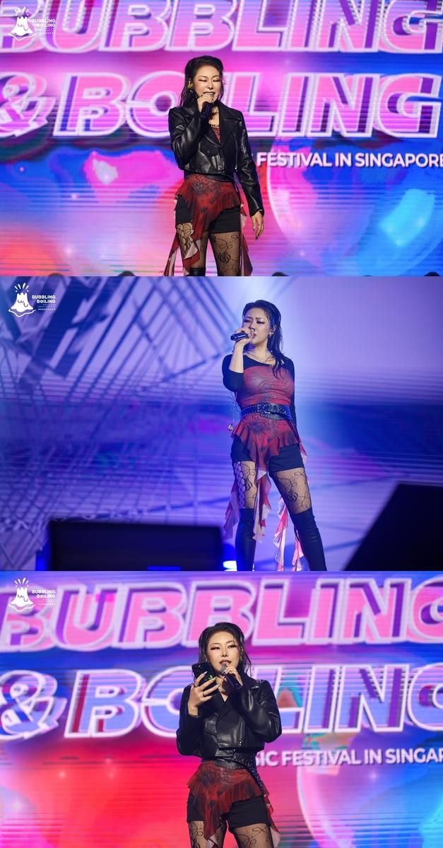 “치타, 싱가포르서 무대 장악”…‘버블링 보일링 뮤직 앤 아트 페스티벌’→K-힙합 존재감 드러냈다 / JMG