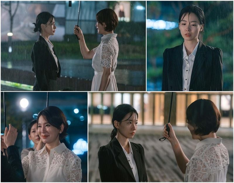 “25년 만에 빗속 운명”…이시아·이일화, ‘친밀한 리플리’ 우중 재회→파란만장 모녀 서사 예고 / ㈜네오엔터테인먼트, 스튜디오 봄